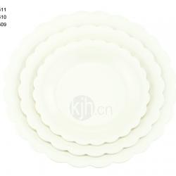 花邊圓型餐盤(6、4PCS