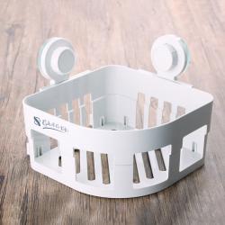 無痕吸盤轉角收納架  