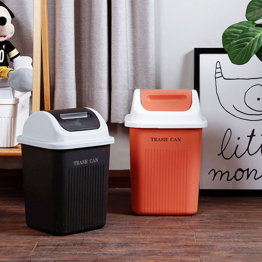搖蓋簡約垃圾桶(大號(hào)/