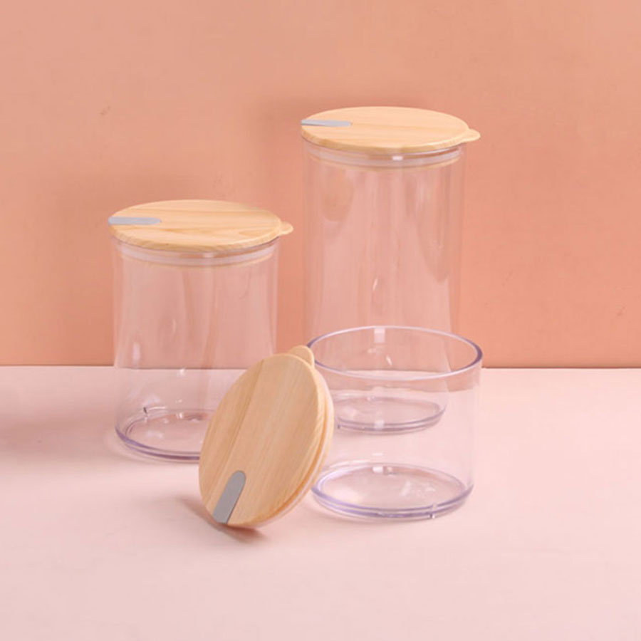 木紋圓形密封罐小號(hào)/