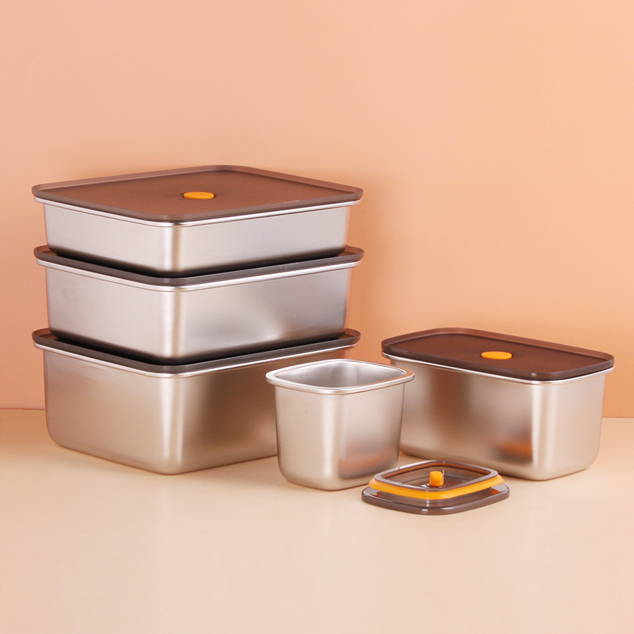 長(zhǎng)方形不銹鋼保鮮盒55