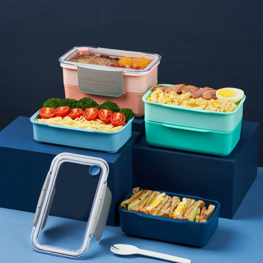 智美密封雙層便當盒1.